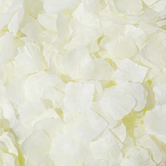 1000 Pcs Artificial Fake Rose Petals,Flower Petals for Romantic Night, Engagement, Party, Wedding, Event Flower Decorations, in Bulk(Beige)