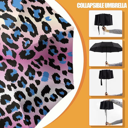 Small Compact Travel Automatic Folding Umbrella for Women, Portable Lightweight, Rain, Wind, UV Sun Shade