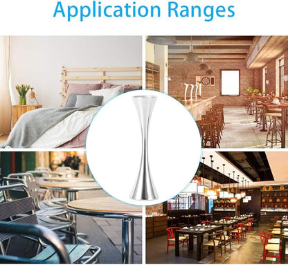 Stainless Steel Flower Vase, Small Bud Decorative Vase Round Mouth Waist Flower Inserter Holder for Home