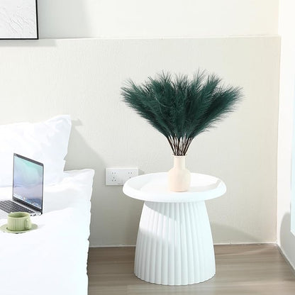 60pcs Green Pampas Grass - 24 Inch Artificial Pampas Grass Decor Tall, Fake Pompas Grass for Vase Filler, Table Centerpieces, Wedding, Party and Green Home Decor