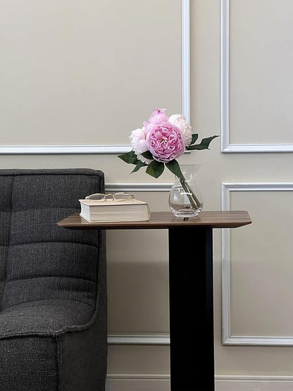 Peonies Artificial Flowers, Silk Pink Peony 2 Bouquets for Wedding, Faux Peony Flowers, Real Touch Peonies,Silk Flower Bouquet Peony Gift Box (Pink)