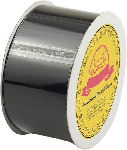 Double Face Satin Ribbon 2 inch X 25 Yards Polyester Black Ribbon for Gift Wrapping Very Suitable for Weddings Party Hair Bow Invitation Decorations and More