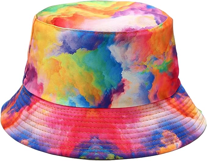 Mashiaoyi Unisex Print Double-Side-Wear Reversible Bucket Hat