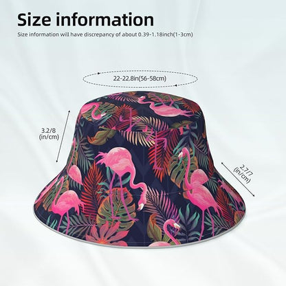 Hat Reversible Fisherman Hats Double Sided Wearing for Women Men Boys Girls