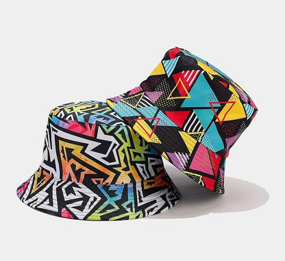 Quanhaigou Bucket Hat for Men Women,Packable Reversible Printed Sun Hats,Fisherman Outdoor Summer Travel Hiking Beach Caps