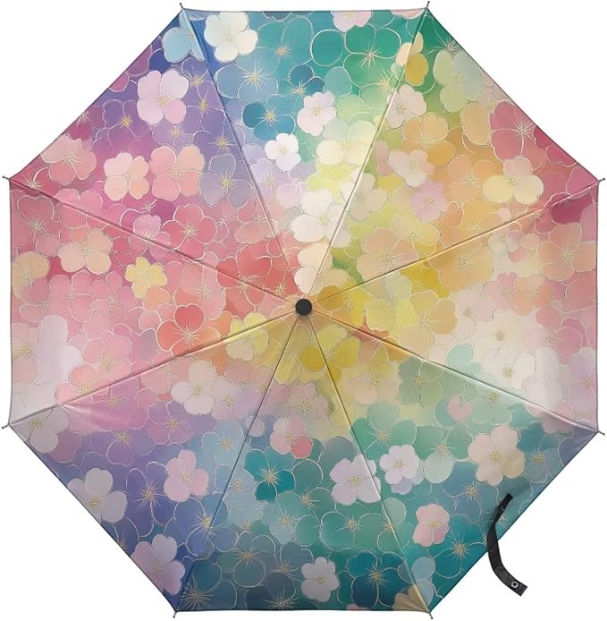 Umbrellas for Rain Lightweight Travel Umbrella 42" Canopy UV Protection Sun Umbrella Windproof Compact Umbrellas