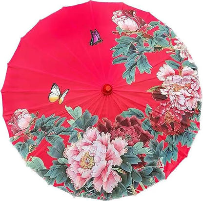 Chinese Japanese Handmade Parasol Umbrella,Asian Decoration DIY Art Dance Classical Umbrella for Wedding Parties Photography Costumes Cosplay