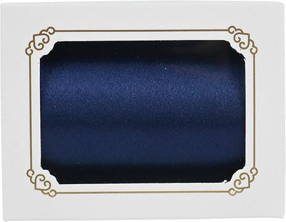 MEEDEE Navy Satin Ribbon Lux Double Faced Satin Ribbon 3 Inch Navy Blue Ribbons by 10 Yards Navy Blue Ribbons for Christmas Tree, Flower Bouquet, Weddings, Bow Making, Holiday Decorating