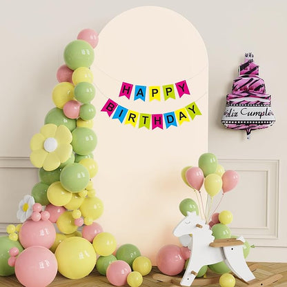 Putros 6ft Metal Arch Stand with Cover Beige Spandex Fitted Wedding Arch Cover and Round Top Chiara Backdrop Stand Set for Birthday Party Baby Shower Decoration