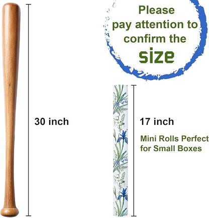 MAYPLUSS Floral Wrapping Paper Roll for Girl- 17 Inch X 33 Feet - Elegant Wild Flower Gift Wrap Paper for Bridal Shower, Wedding, Engagement, Birthdays