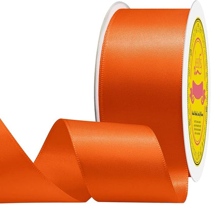 Double Face Torrid Satin Ribbon 1-1/2 inch X 25 Yards Polyester Torrid Ribbon for Gift Wrapping Very Suitable for Weddings Party Hair Bow Invitation Decorations and More