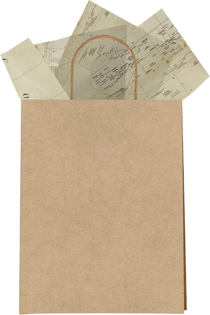 Map Printed Tissue Paper for Gift Bags or Boxes and Wrapping - Traveling Bulk Decorative Art Tissue Paper for Packaging and Gifting | 24 Sheets 20" x 30"