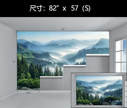 WFBHUA-Misty Pine Forest Wallpaper Peel and Stick Foggy Mountain Scenery Self Adhesive Wall Mural for Living Room 82"x57"
