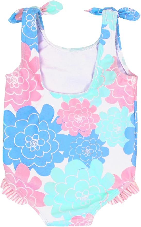 RuffleButts® Baby/Toddler Girls Ruffle Strap One Piece Swimsuit w/UPF 50+ Sun Protection
