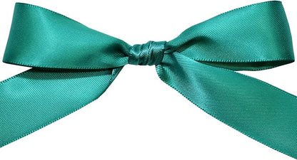 Morex Ribbon Double Face Satin Polyester Ribbon, 7/8" x 50 Yd, Jade, Silk Ribbons for Gift Wrapping, Birthday Gifts, Satin Dress for Women, Crafts, Wedding