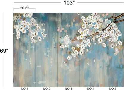 mangnolia Chinoiserie Wallpaper Wall Mural Wallpaper for Bedroom 103" x 69"