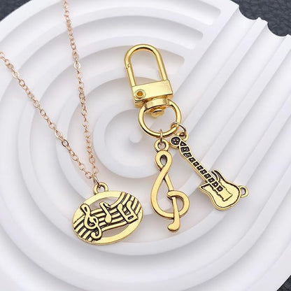 WOCRAFT 60pcs Antique Gold Music Bracelet Charms for Jewelry Making Sets DIY Necklace Bracelet Keychain Crafting Charms Kit Craft Supplies (SN894)