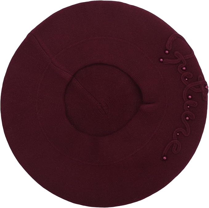 Winter Women French Beret Hat Kaschmir Solid Color Knitted Berets