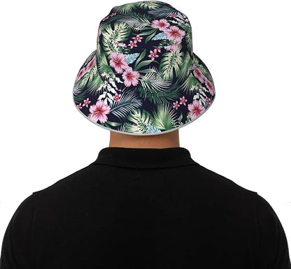 Hat Reversible Fisherman Hats Double Sided Wearing for Women Men Boys Girls