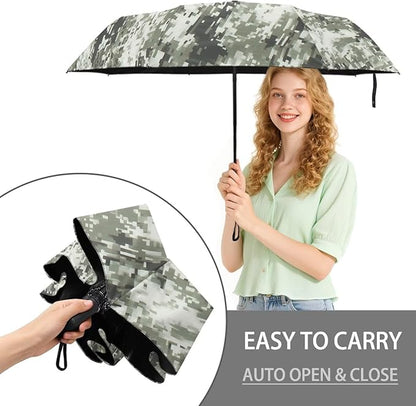 Umbrellas for Rain Lightweight Travel Umbrella 42" Canopy UV Protection Sun Umbrella Windproof Compact Umbrellas