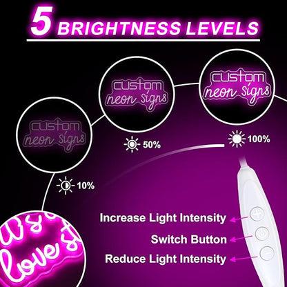 Florist Shop Neon Sign - Dimmable, Customizable Colors, Ideal Flower Neon Sign & Neon Signs for Wall Decor, Perfect for Romantic Bedrooms, Floral Studios, Flower Enthusiasts' Spaces, Great Gift for Floral & Romantic Style Lovers
