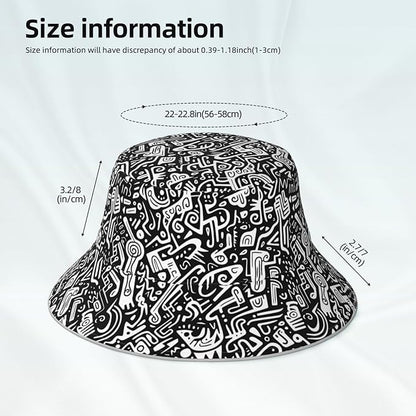 Bucket Hat Beach Summer Sun Hat Reversible Fisherman Hats Double Sided Wearing for Women Men Boys Girls