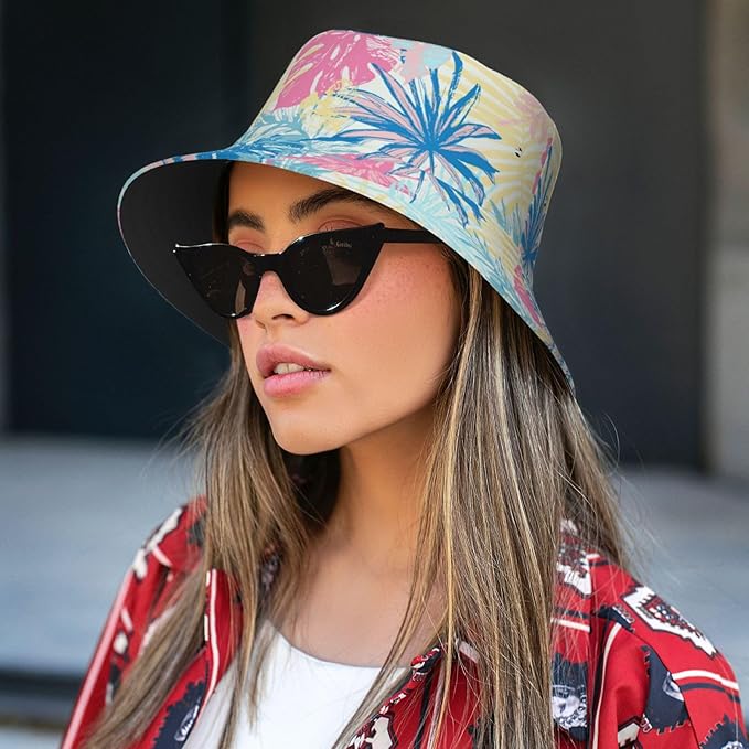 Bucket Hat Summer Beach Fisherman Cap Packable Sun Hats