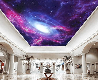 Cliouar-Space Background with Nebula and Galaxy Peel and Stick 160" x 114"