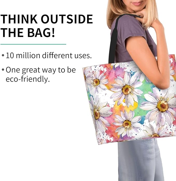 Sunflower Tote Bag For Women, Waterproof Shoulder Bags Big Reusable Grocery Handbag For Shopping Picnic Work Beach