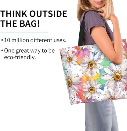 Sunflower Tote Bag For Women, Waterproof Shoulder Bags Big Reusable Grocery Handbag For Shopping Picnic Work Beach