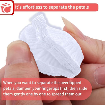 1000 Pcs Artificial Fake Rose Petals,Flower Petals for Romantic Night, Engagement, Party, Wedding, Event Flower Decorations, in Bulk(White)