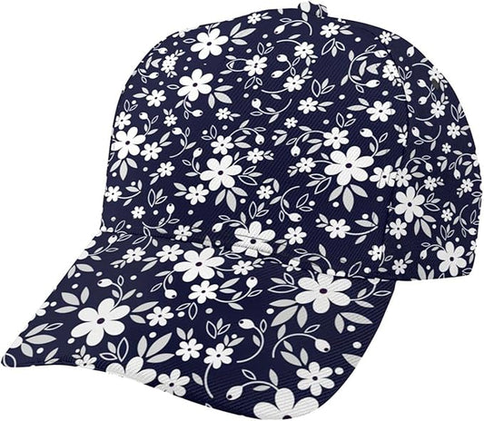 Floral Baseball Cap for Women Fashionable Adjustable Dad Hat Low Profile Running Hat for Summer Sporting Working Hiking