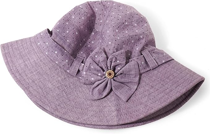 Glamorstar Cloche Hats for Women Vintage Bowler Hat Floral Fedora Bucket Hats