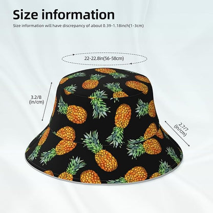 Bucket Hat Beach Summer Sun Hat Reversible Fisherman Hats Double Sided Wearing for Women Men Boys Girls