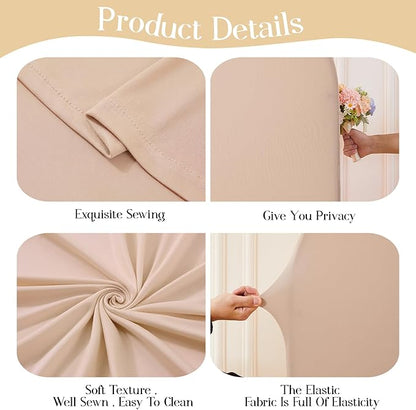 Nude Arch Backdrop Cover Set of 2 Birthday Party Arch Covers 7.2 and 6ft Wedding Arch Cover Stretchy Backdrop Bridal Baby Shower Birthday Arch Covers Spandex