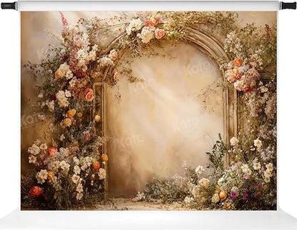 Kate Flower Wall Backdrops Arch Pregnant Wedding Party Supplies Photo Shoot Portrait Photo Background, 7x5ft