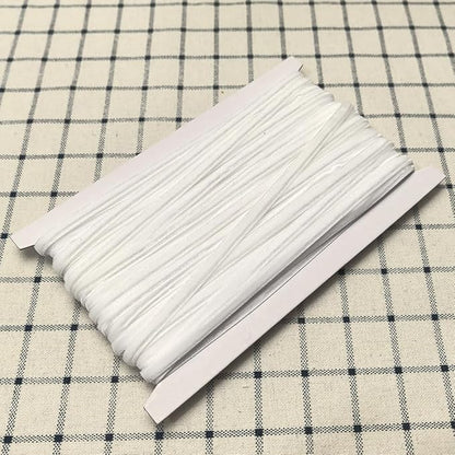 Chenkou Craft White 25 Yards 1/4" Velvet Ribbon Lots Bulk (White, 1/4"(6mm))