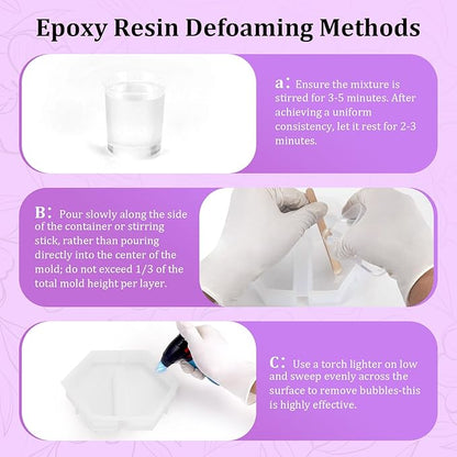 K KERNOWO Epoxy Resin Kit with Light for Beginners, Resin Kit and Molds Complete Set DIY Crafts for Adults Women, Epoxy Set with Vase Mold, 3D Dried Flowers, Measuring Cups and Resins Supplies-20OZ