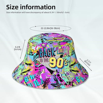 Bucket Hat Beach Summer Sun Hat Reversible Fisherman Hats Double Sided Wearing for Women Men Boys Girls