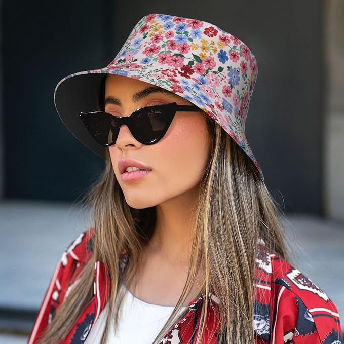 Bucket Hats Fashion Sun Cap Packable Outdoor Fisherman Hat for Women and Men