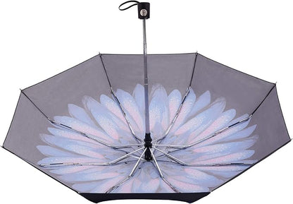 Goothdurs Automatic Mini Travel Windproof Umbrella Compact Auto Open/Close Small Lightweight Folding Rain Umbrellas for Women Men