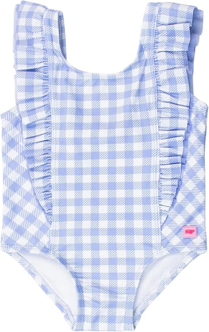 RuffleButts® Baby/Toddler Girls Ruffle Strap One Piece Swimsuit w/UPF 50+ Sun Protection