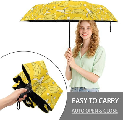 Umbrellas for Rain Lightweight Travel Umbrella 42" Canopy UV Protection Sun Umbrella Windproof Compact Umbrellas