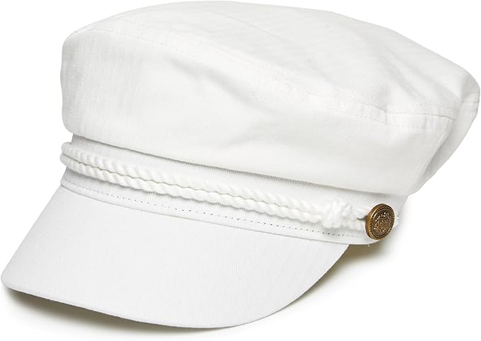 Funky Junque Newsboy Hat for Women – Trendy Greek Fisherman Cap, Classic Women's Baker Boy Newsies Hat, Ladies Fashion Caps