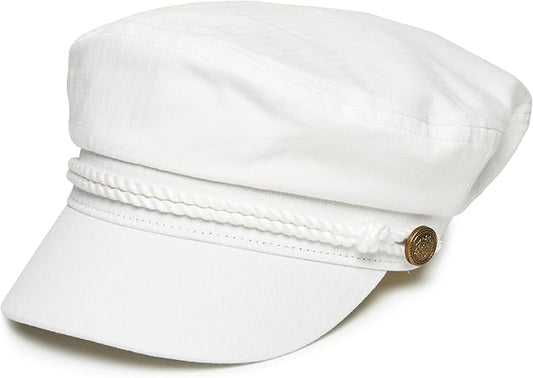 Funky Junque Newsboy Hat for Women – Trendy Greek Fisherman Cap, Classic Women's Baker Boy Newsies Hat, Ladies Fashion Caps