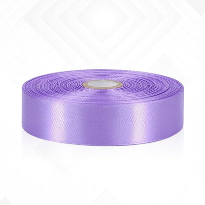 Coral Purple Satin Ribbon 1 Inch, 60 Yards Lavender Purple Ribbon for Hair, Crafts, Graduation Wreaths, Flower Bouquet, Gift Wrapping, Invitation Cards, Festival Decor