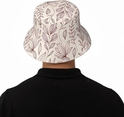 Rustic Autumn Cows and Pumpkins Bucket Hat Novelty Sun Hats Trendy Fisherman Cap for Men and Women