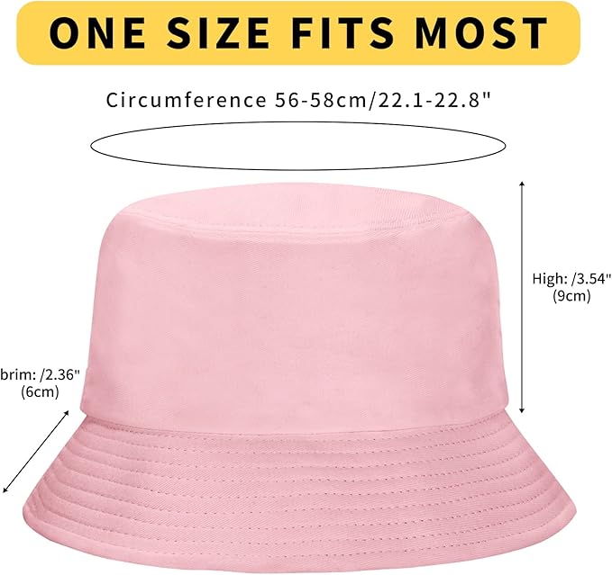 Rosoz 1 & 2 Pack Bucket Hat for Women Men Summer Travel Beach Sun Hat Outdoor Cap Unisex Bucket Hats