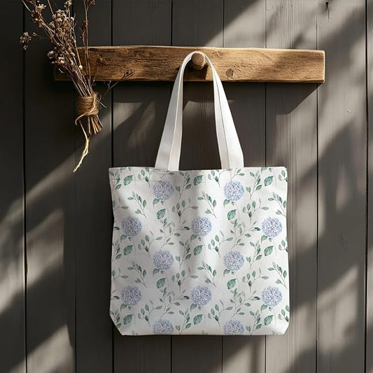 Flowers Tote Bag Gifts for Women, Canvas Aesthetic Reusable Grocery Bags Shopping Bags