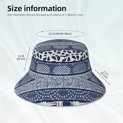Bucket Hat Beach Summer Sun Hat Reversible Fisherman Hats Double Sided Wearing for Women Men Boys Girls